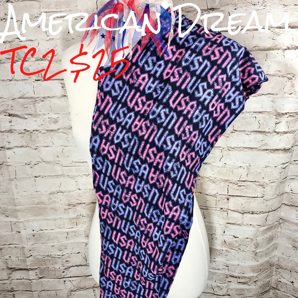 LuLaRoe American Dream TC2 Leggings